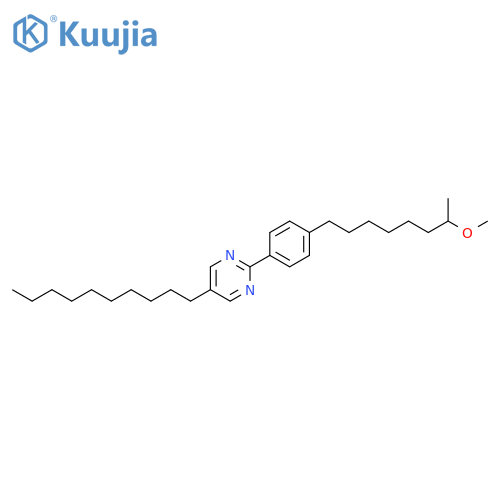 Pyrimidine, 5-decyl-2-[4-(7-methoxyoctyl)phenyl]- structure