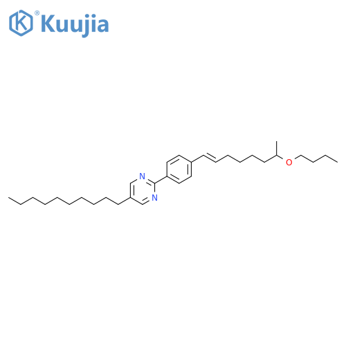 Pyrimidine, 2-[4-(7-butoxy-1-octenyl)phenyl]-5-decyl-, (E)- (9CI) structure