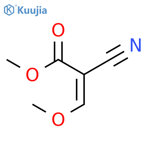2-Propenoic acid, 2-cyano-3-methoxy-, methyl ester structure