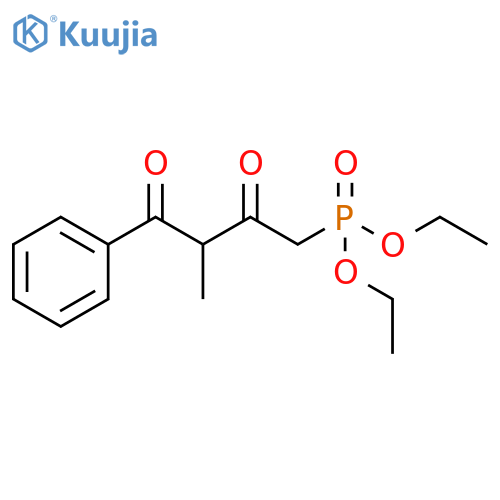 Phosphonic acid, (3-methyl-2,4-dioxo-4-phenylbutyl)-, diethyl ester structure