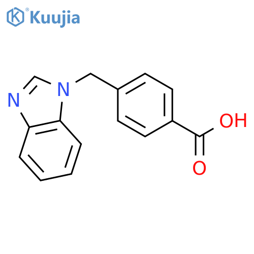 4-(1H-Benzimidazol-1-ylmethyl)benzoic Acid structure