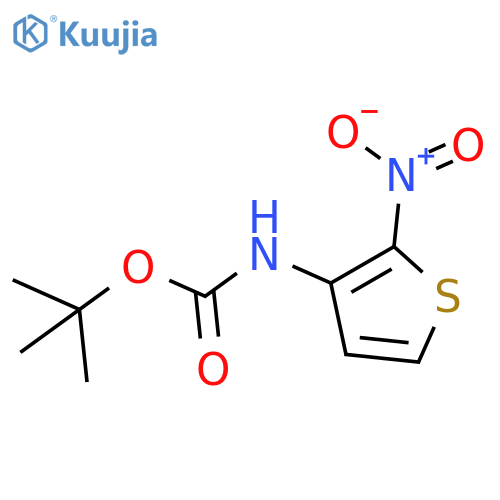 tert-butyl N-(2-nitrothiophen-3-yl)carbamate structure