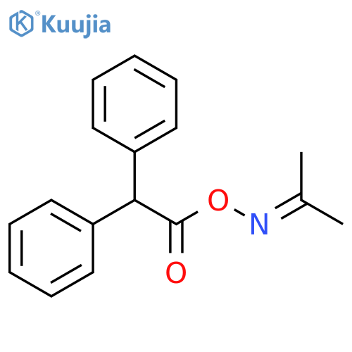2-Propanone, O-(2,2-diphenylacetyl)oxime structure