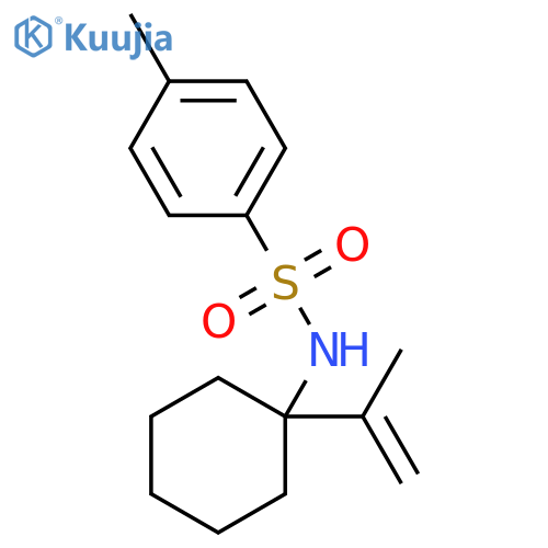 Benzenesulfonamide, 4-methyl-N-[1-(1-methylethenyl)cyclohexyl]- structure