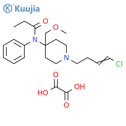 Propanamide,N-[1-(4-chloro-3-butenyl)-4-(methoxymethyl)-4-piperidinyl]-N-phenyl-,ethanedioate (1:1) structure