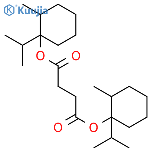 Butanedioic acid, bis[methyl(1-methylethyl)cyclohexyl] ester structure