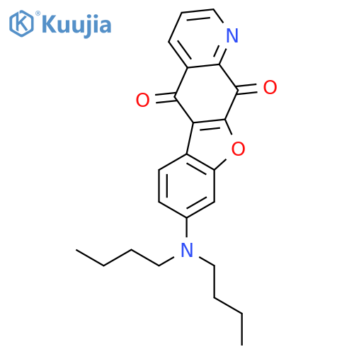 Benzofuro[3,2-g]quinoline-5,11-dione, 8-(dibutylamino)- structure