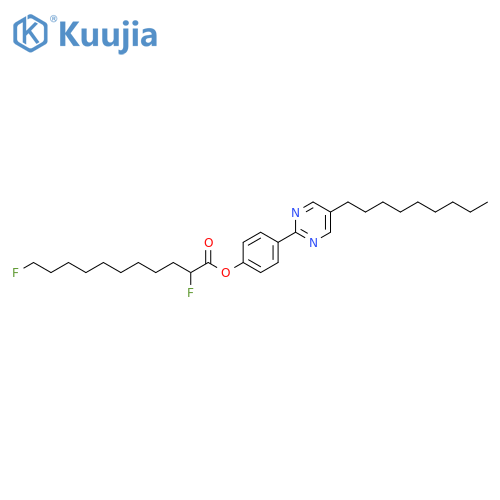 Undecanoic acid, 2,11-difluoro-, 4-(5-nonyl-2-pyrimidinyl)phenyl ester structure