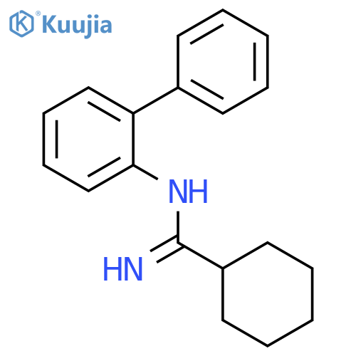 Cyclohexanecarboximidamide, N-[1,1'-biphenyl]-2-yl- structure