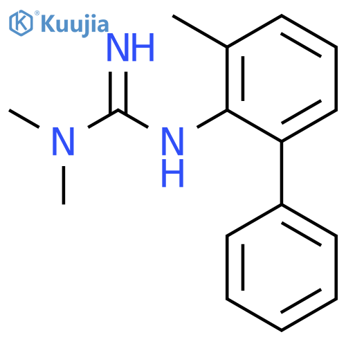 Guanidine, N,N-dimethyl-N'-(3-methyl[1,1'-biphenyl]-2-yl)- structure