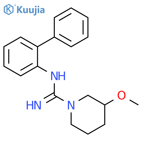 1-Piperidinecarboximidamide, N-[1,1'-biphenyl]-2-yl-3-methoxy- structure