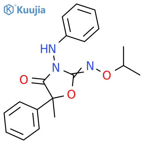 2,4-Oxazolidinedione, 5-methyl-5-phenyl-3-(phenylamino)-, 2-[O-(1-methylethyl)oxime] structure