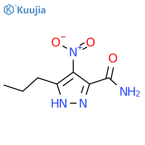 4-Nitro-3-propyl-1H-pyrazole-5-carboxamide structure