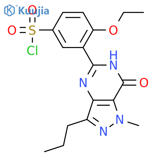 5-(5-Chlorosulfonyl-2-ethoxyphenyl)-1-methyl-3-propyl-1,6-dihydro-7H-pyrazolo4,3-dpyrimidin-7-one structure