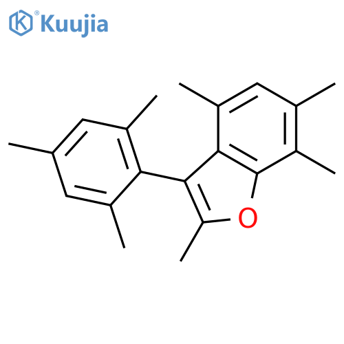 Benzofuran, 2,4,6,7-tetramethyl-3-(2,4,6-trimethylphenyl)- structure