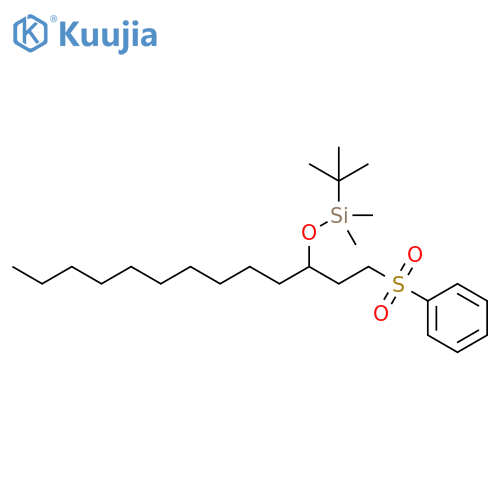 Silane,(1,1-dimethylethyl)dimethyl[[1-[2-(phenylsulfonyl)ethyl]undecyl]oxy]- structure