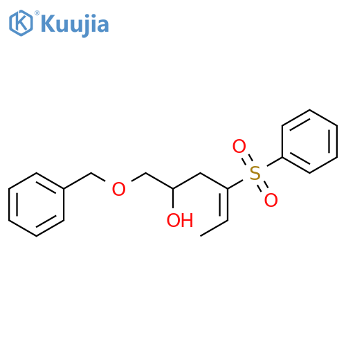 4-Hexen-2-ol, 1-(phenylmethoxy)-4-(phenylsulfonyl)-, (E)- structure