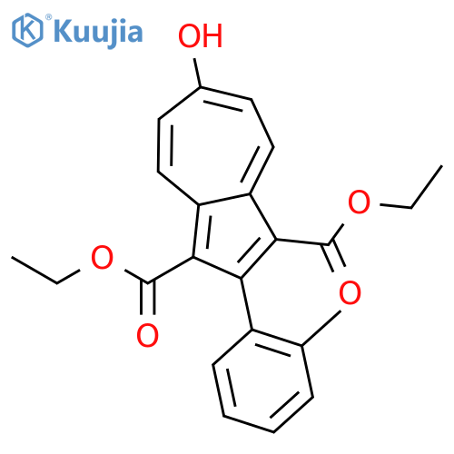 1,3-Azulenedicarboxylic acid, 6-hydroxy-2-(methylphenyl)-, diethyl ester structure