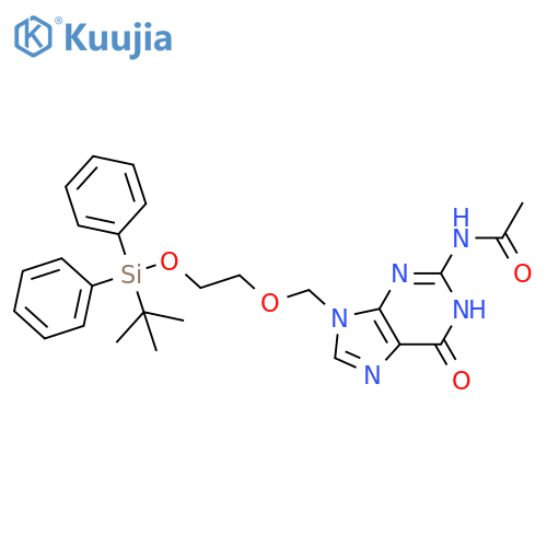 Acetamide,N-[9-[[2-[[(1,1-dimethylethyl)diphenylsilyl]oxy]ethoxy]methyl]-6,9-dihydro-6-oxo-1H-purin-2-yl]- structure