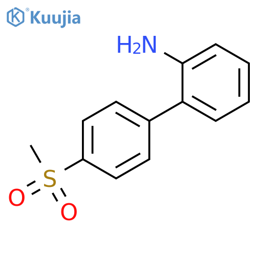 [1,1'-Biphenyl]-2-amine, 4'-(methylsulfonyl)- structure