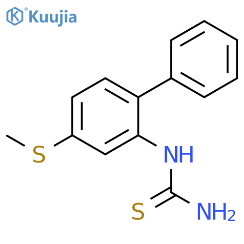 Thiourea, [4-(methylthio)[1,1'-biphenyl]-2-yl]- structure