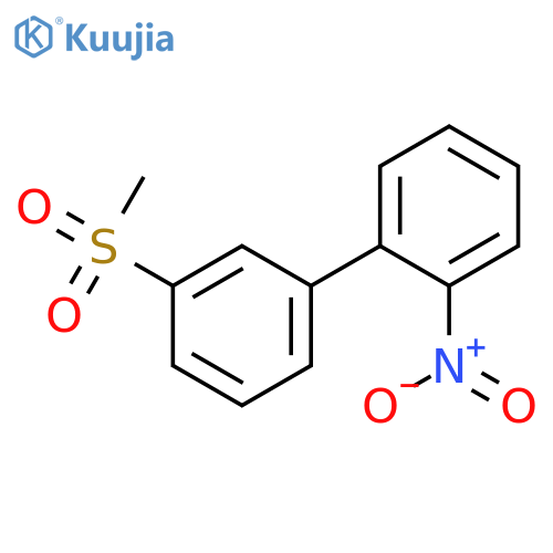 1,1'-Biphenyl, 3'-(methylsulfonyl)-2-nitro- structure