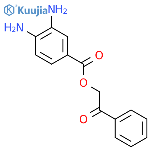 2-Oxo-2-phenylethyl 3,4-diaminobenzoate structure