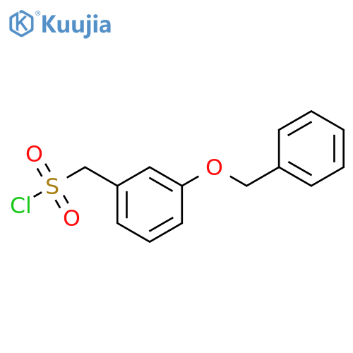 Benzenemethanesulfonyl chloride, 3-(phenylmethoxy)- structure