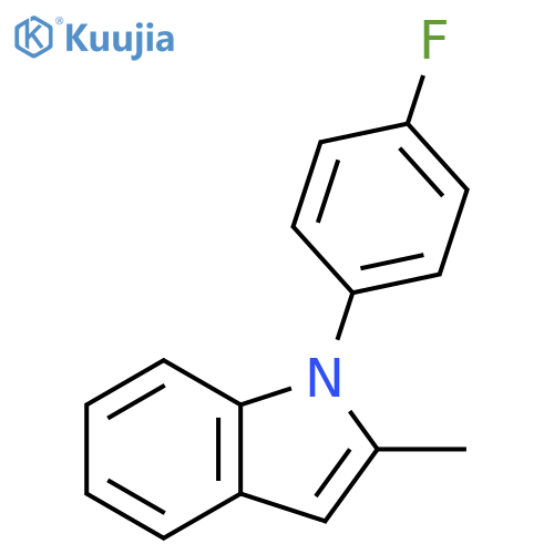 1H-Indole, 1-(4-fluorophenyl)-2-methyl- structure