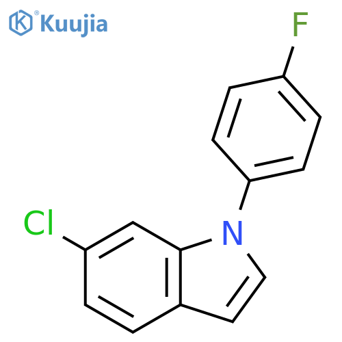 1H-Indole, 6-chloro-1-(4-fluorophenyl)- structure
