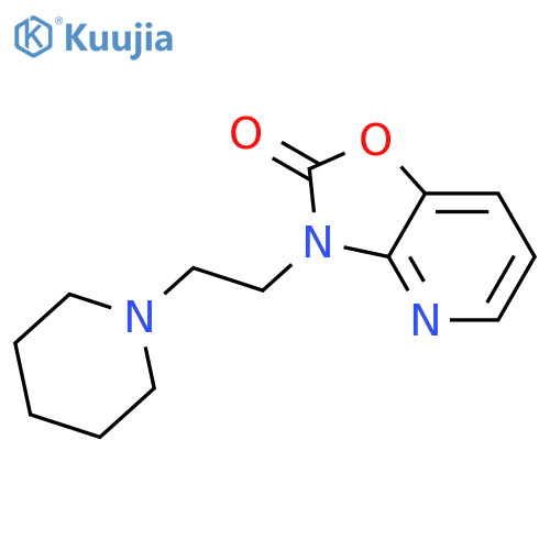 Oxazolo[4,5-b]pyridin-2(3H)-one,3-[2-(1-piperidinyl)ethyl]- structure