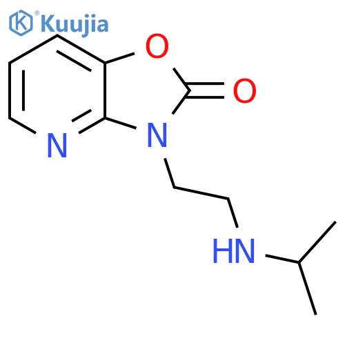 Oxazolo[4,5-b]pyridin-2(3H)-one, 3-[2-[(1-methylethyl)amino]ethyl]- structure
