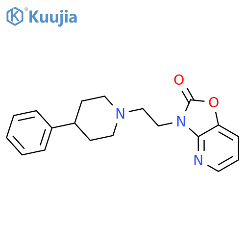 Oxazolo[4,5-b]pyridin-2(3H)-one, 3-[2-(4-phenyl-1-piperidinyl)ethyl]- structure