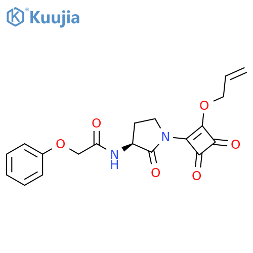 Acetamide,N-[1-[3,4-dioxo-2-(2-propenyloxy)-1-cyclobuten-1-yl]-2-oxo-3-pyrrolidinyl]-2-phenoxy-, (S)- structure