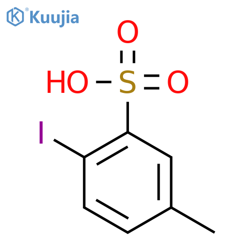 2-iodo-5-methylbenzene-1-sulfonic acid structure