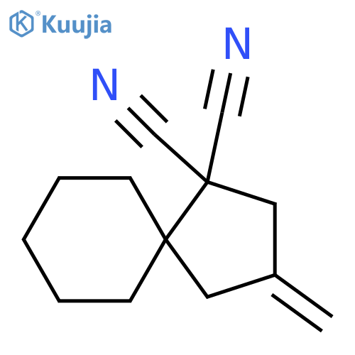 Spiro[4.5]decane-1,1-dicarbonitrile, 3-methylene- structure