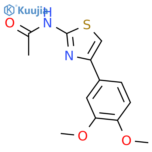 N-4-(3,4-dimethoxyphenyl)-1,3-thiazol-2-ylacetamide structure