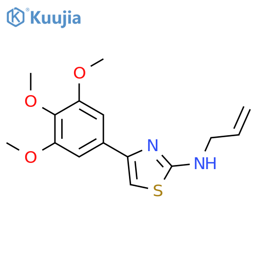 2-Thiazolamine, N-2-propenyl-4-(3,4,5-trimethoxyphenyl)- structure