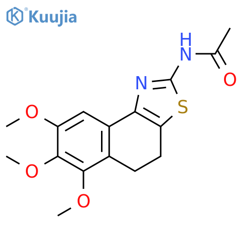 Acetamide, N-(4,5-dihydro-6,7,8-trimethoxynaphtho[1,2-d]thiazol-2-yl)- structure