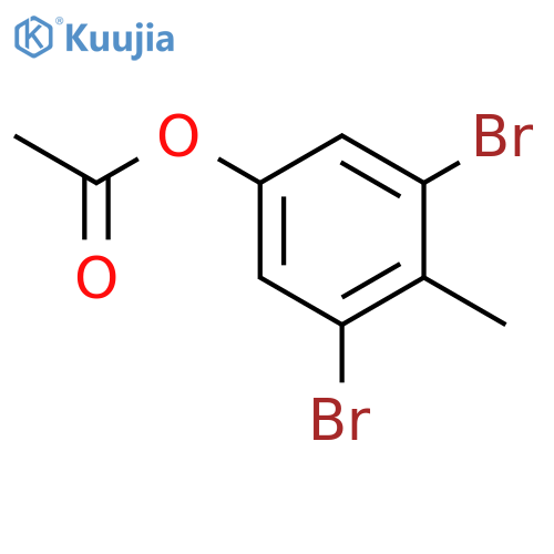 3,5-Dibromo-4-methylphenyl acetate structure
