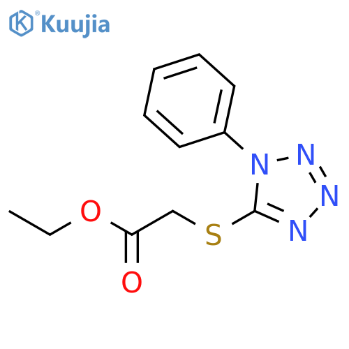 ethyl 2-[(1-phenyl-1H-1,2,3,4-tetrazol-5-yl)sulfanyl]acetate structure