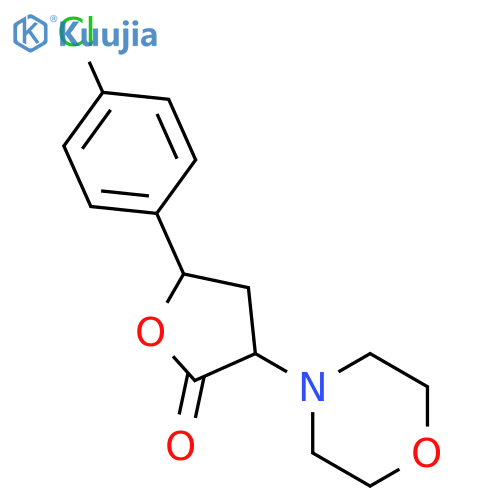 2(3H)-Furanone, 5-(4-chlorophenyl)dihydro-3-(4-morpholinyl)- structure