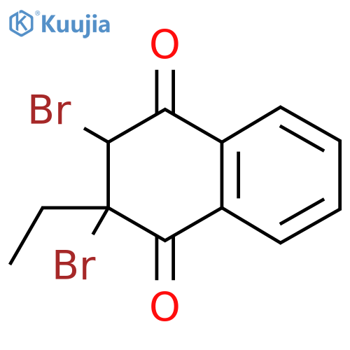 1,4-Dioxo-2,3-dibrom-2-ethyltetralin structure