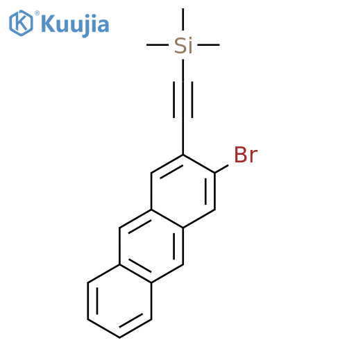 Anthracene, 2-bromo-3-[2-(trimethylsilyl)ethynyl]- structure