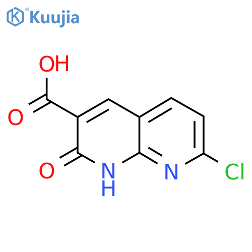 7-Chloro-2-oxo-1,2-dihydro-1,8-naphthyridine-3-carboxylic acid structure