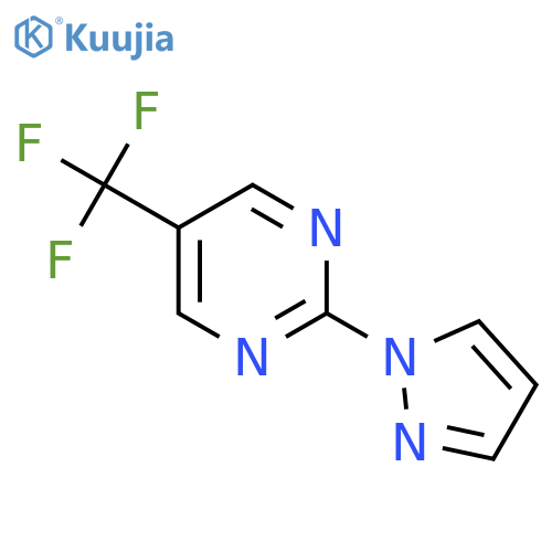 2-(1H-Pyrazol-1-YL)-5-(trifluoromethyl)pyrimidine structure