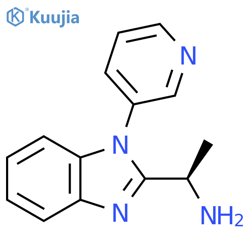 (R)-1-(1-(Pyridin-3-YL)-1H-benzo[D]imidazol-2-YL)ethanamine structure
