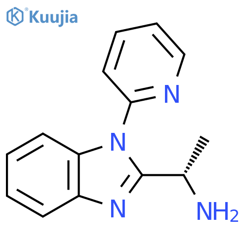 (S)-1-(1-(Pyridin-2-YL)-1H-benzo[D]imidazol-2-YL)ethanamine structure