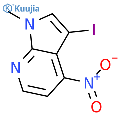 3-Iodo-1-methyl-4-nitro-1H-pyrrolo[2,3-b]pyridine structure