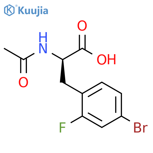 D-Phenylalanine, N-acetyl-4-bromo-2-fluoro- structure